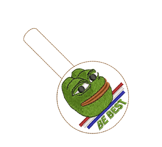 Pepe "Be Best" Key Fob