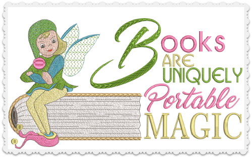 Books Are Portable Magic 6x6