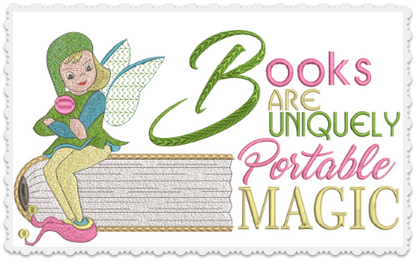 Books Are Portable Magic 8x8