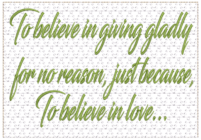 To Believe In Santa 6X9 Wall Hanging