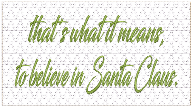 To Believe In Santa 6X9 Wall Hanging