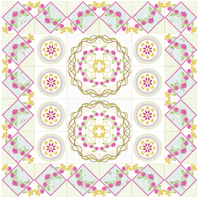Santiago de Compostela Quilt 8x8