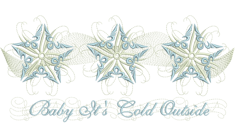 Snow Star Place Mat 7X11