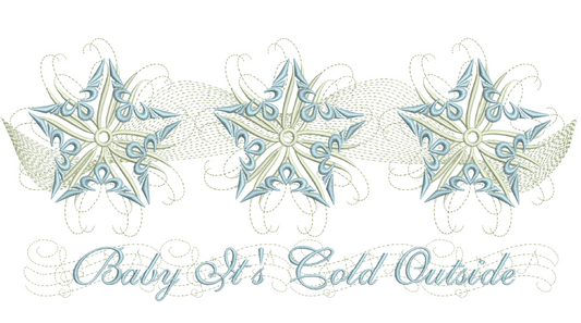 Snow Star Place Mat 7X11