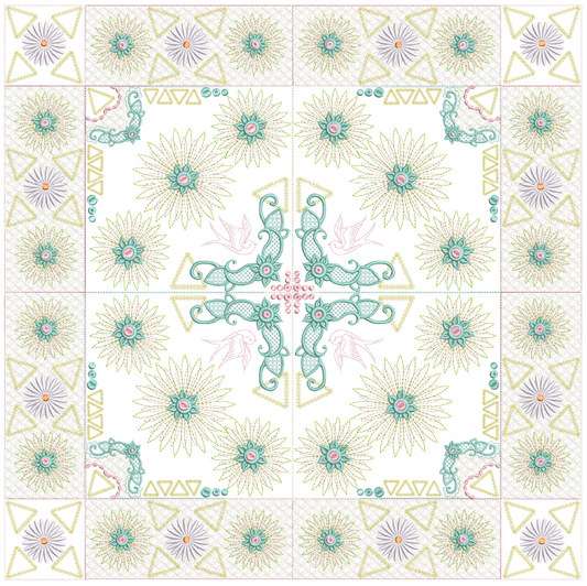 Spiral Spring Quilt 8x8