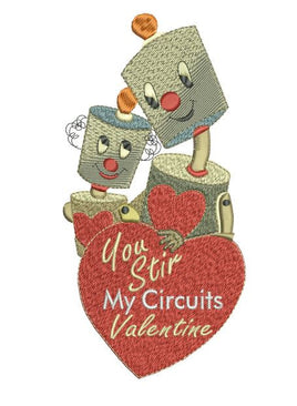 Stir My Circuits Valentine 5X7