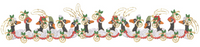 Christmas Geese Pillow -3 Part - 8x14