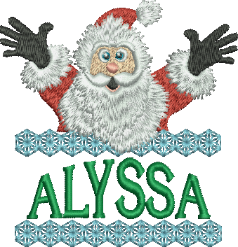 Surprise Santa Name - Alyssa