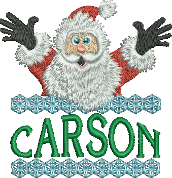 Surprise Santa Name - Carson