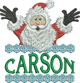 Surprise Santa Name - Carson