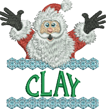 Surprise Santa Name - Clay