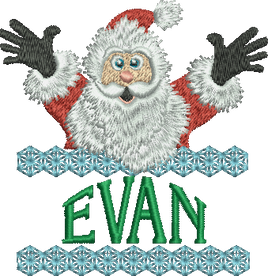 Surprise Santa Name - Evan