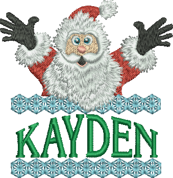 Surprise Santa Name - Kayden