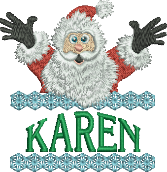 Surprise Santa Name - Karen
