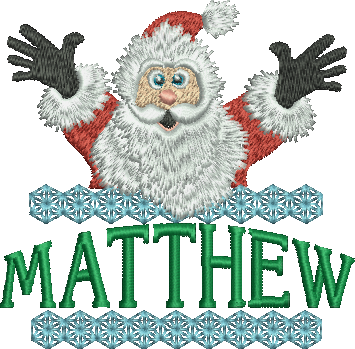 Surprise Santa Name - Matthew