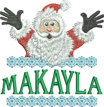 Surprise Santa Name - Makayla