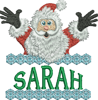 Surprise Santa Name - Sarah