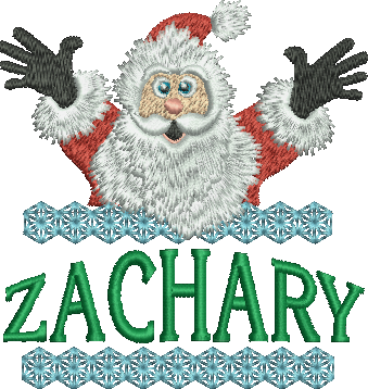 Surprise Santa Name - Zachary