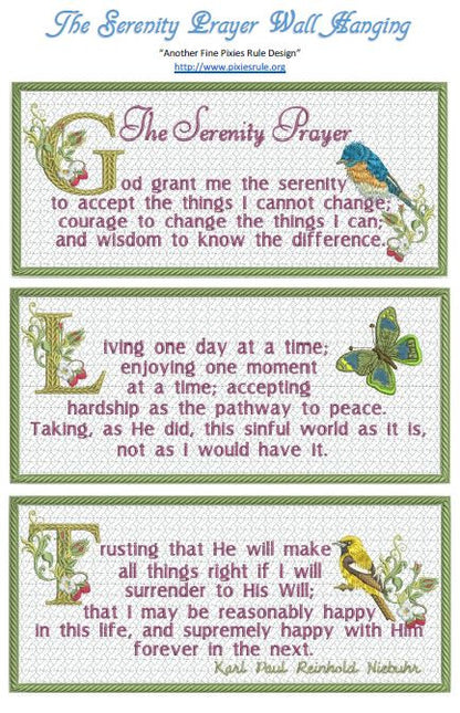 The Serenity Prayer 6x10 Wall Hanging