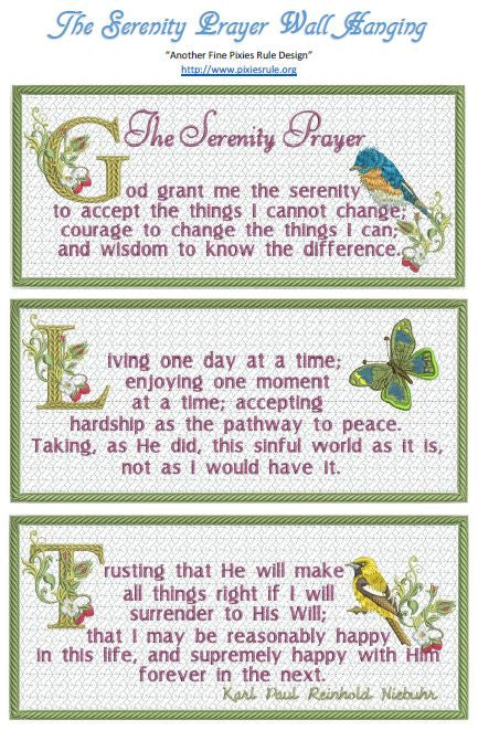 The Serenity Prayer 6x10 Wall Hanging