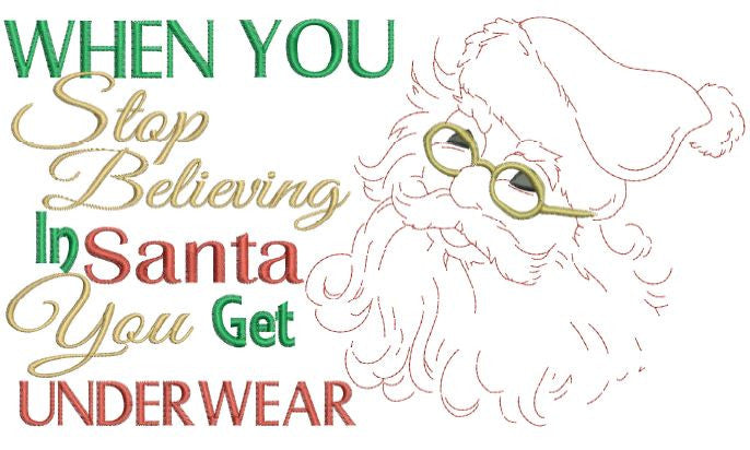 Underwear Santa 6x10