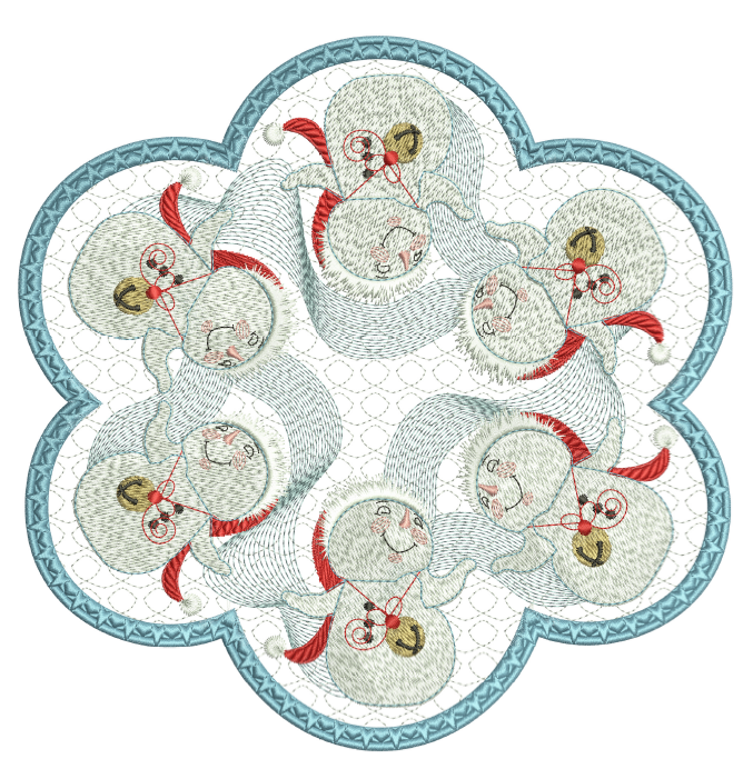 Watch Me Jingle Candle Mat 8x8