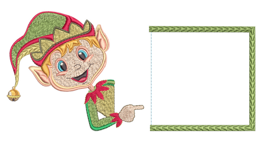 Magic Christmas Pillow Case - White Boy Elf 6x10