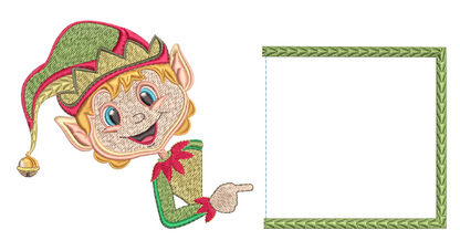 Magic Christmas Pillow Case - White Girl Elf 4x4