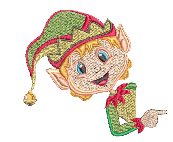 Magic Christmas Pillow Case - White Girl Elf 4x4