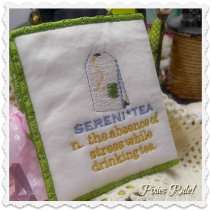 A Woman Tea Bag Holder