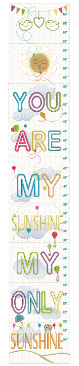 You Are My Sunshine Growth Chart