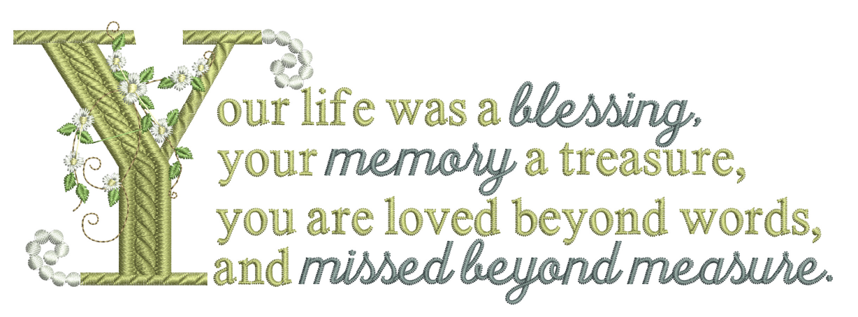 Your Life Was A Blessing 8x12